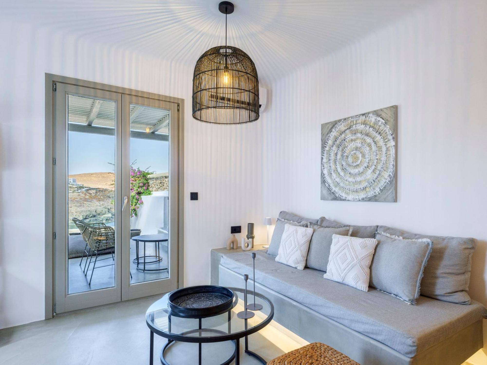 Mykonos Residence Villas & Suites Merchia Beach 外观 照片