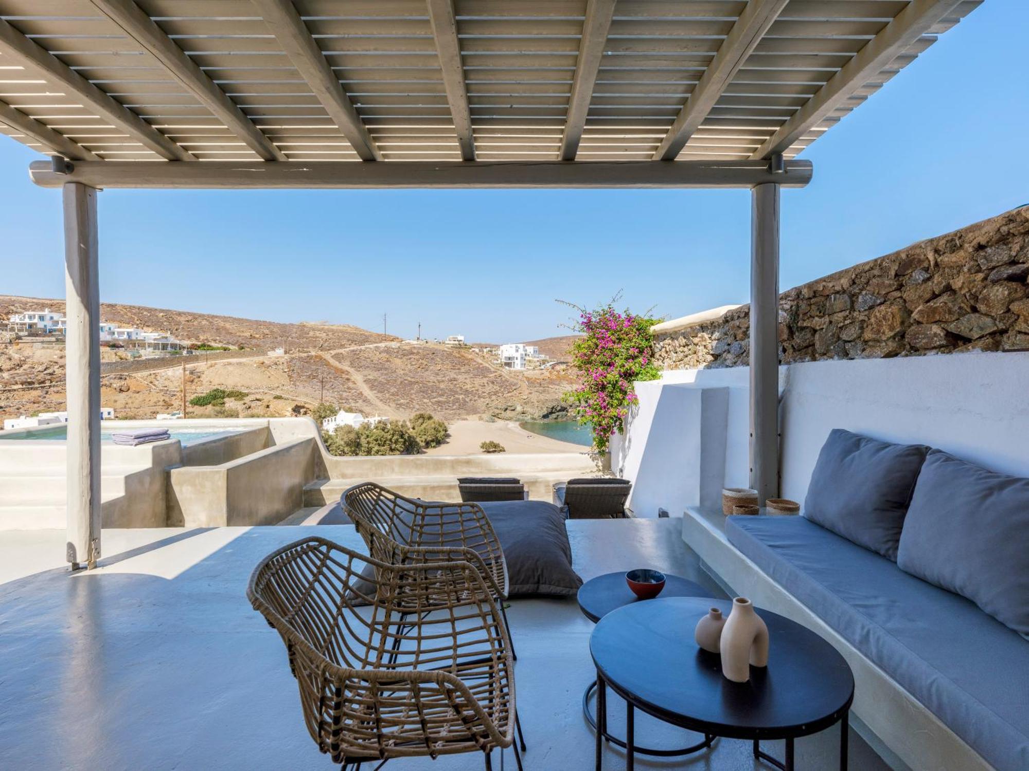 Mykonos Residence Villas & Suites Merchia Beach 外观 照片