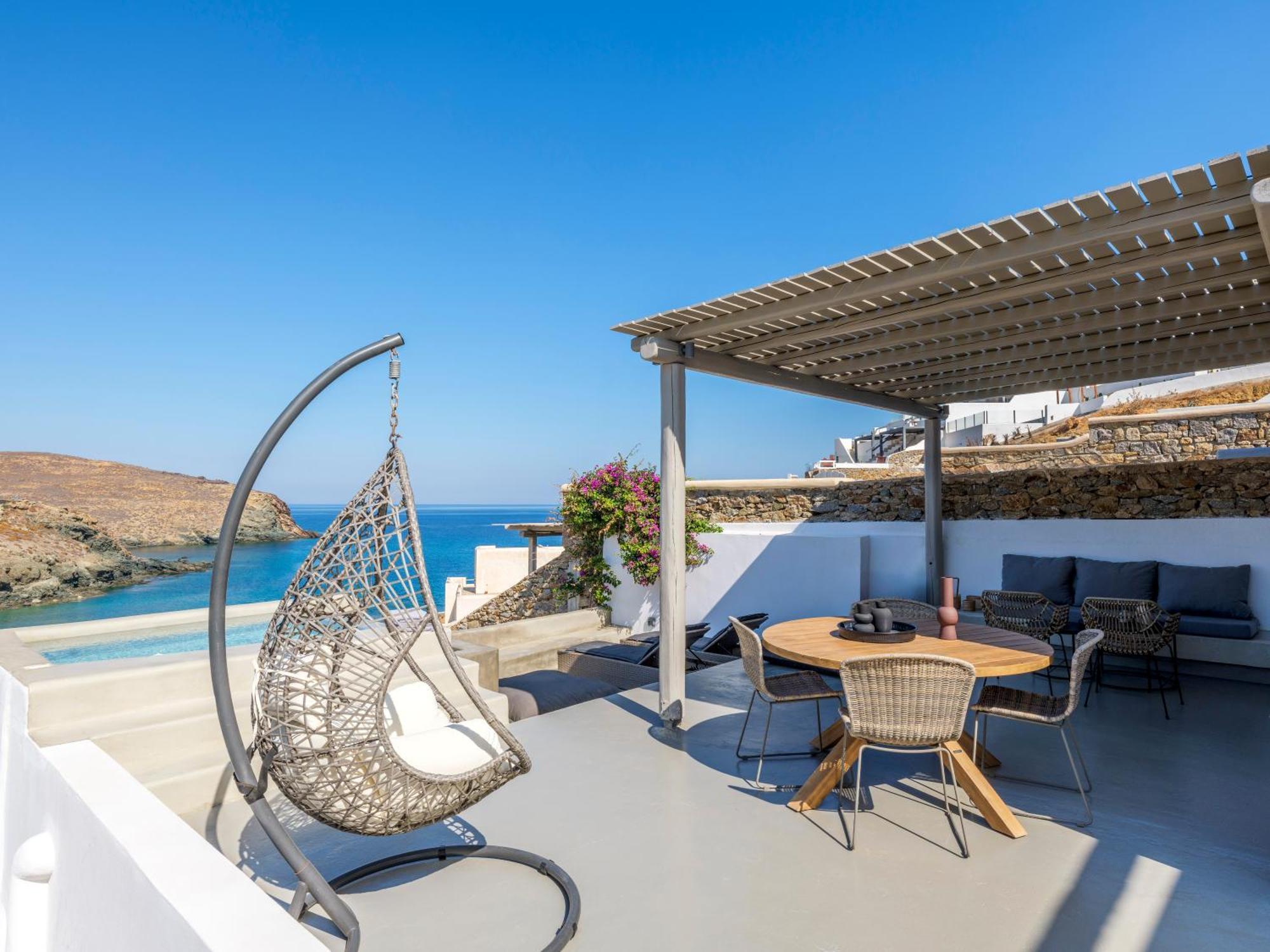 Mykonos Residence Villas & Suites Merchia Beach 外观 照片