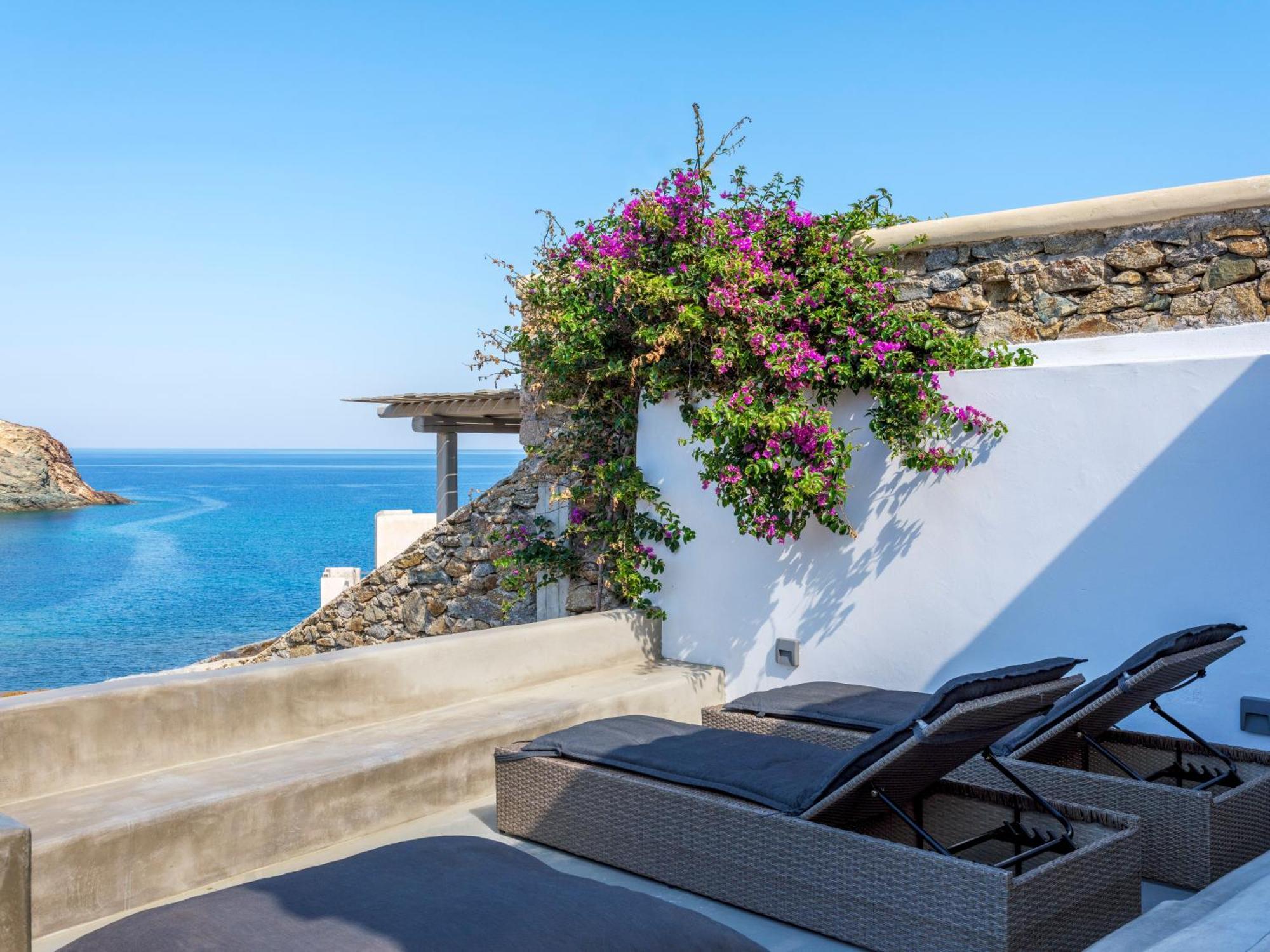 Mykonos Residence Villas & Suites Merchia Beach 外观 照片