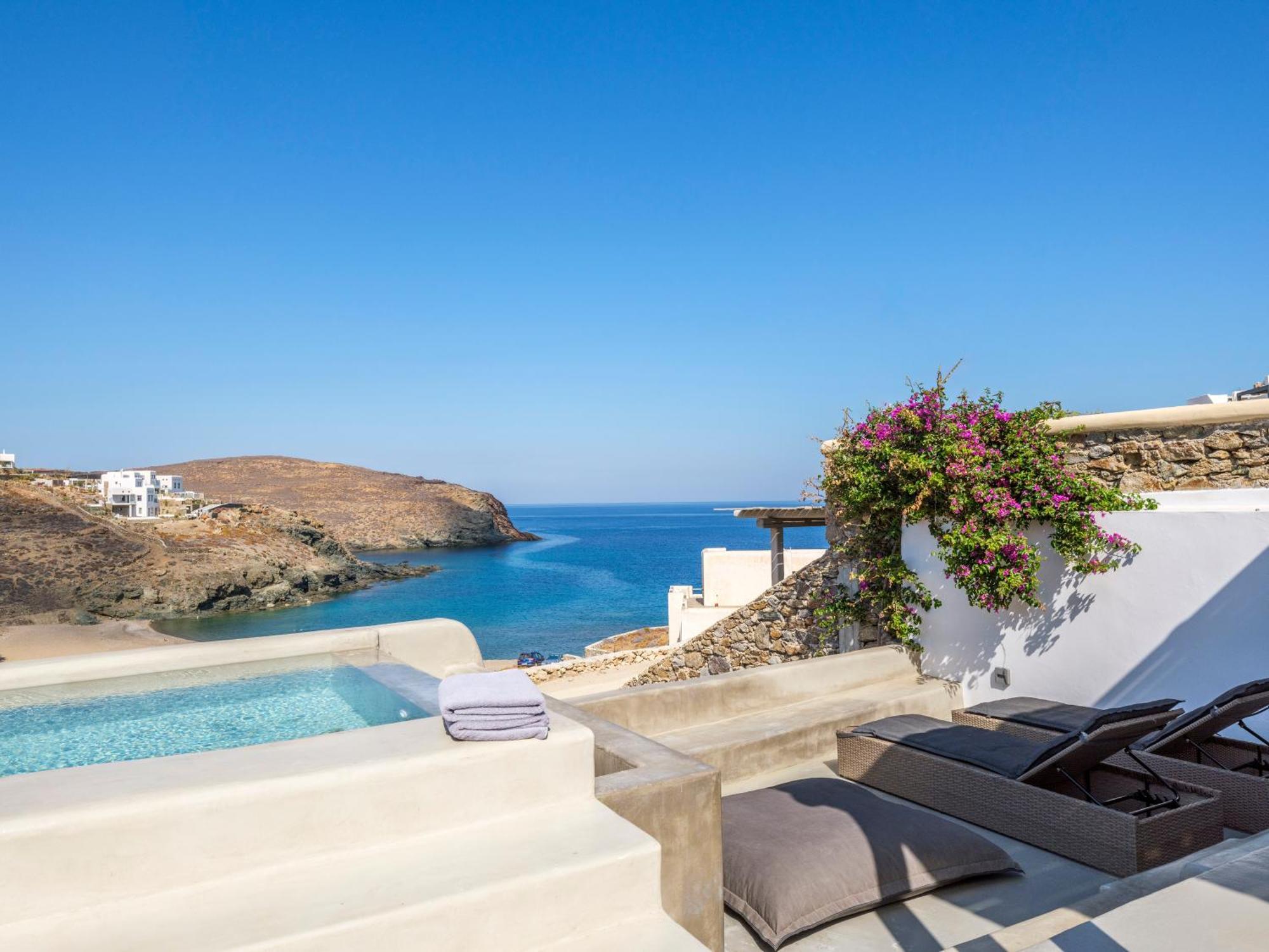 Mykonos Residence Villas & Suites Merchia Beach 外观 照片