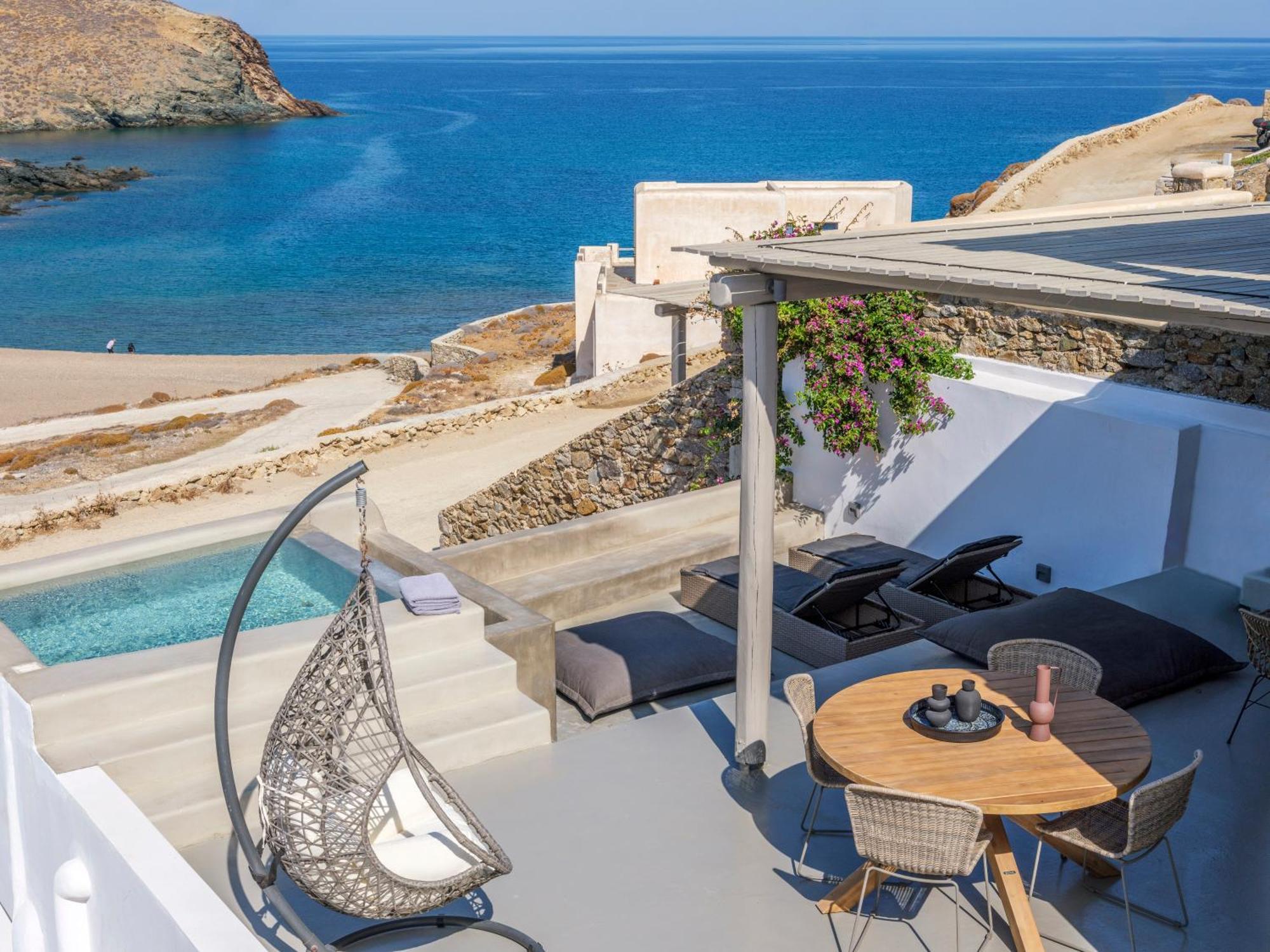 Mykonos Residence Villas & Suites Merchia Beach 外观 照片