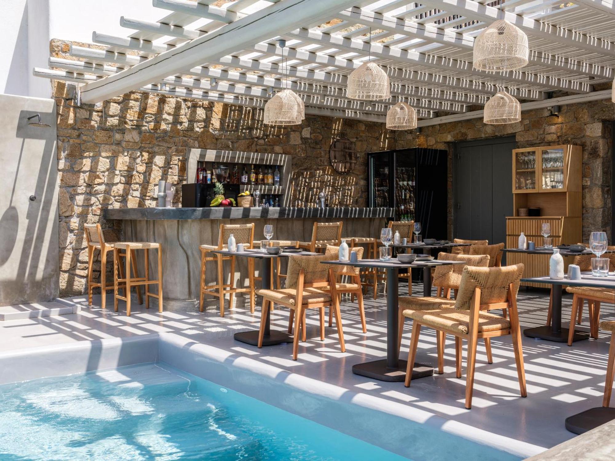 Mykonos Residence Villas & Suites Merchia Beach 外观 照片