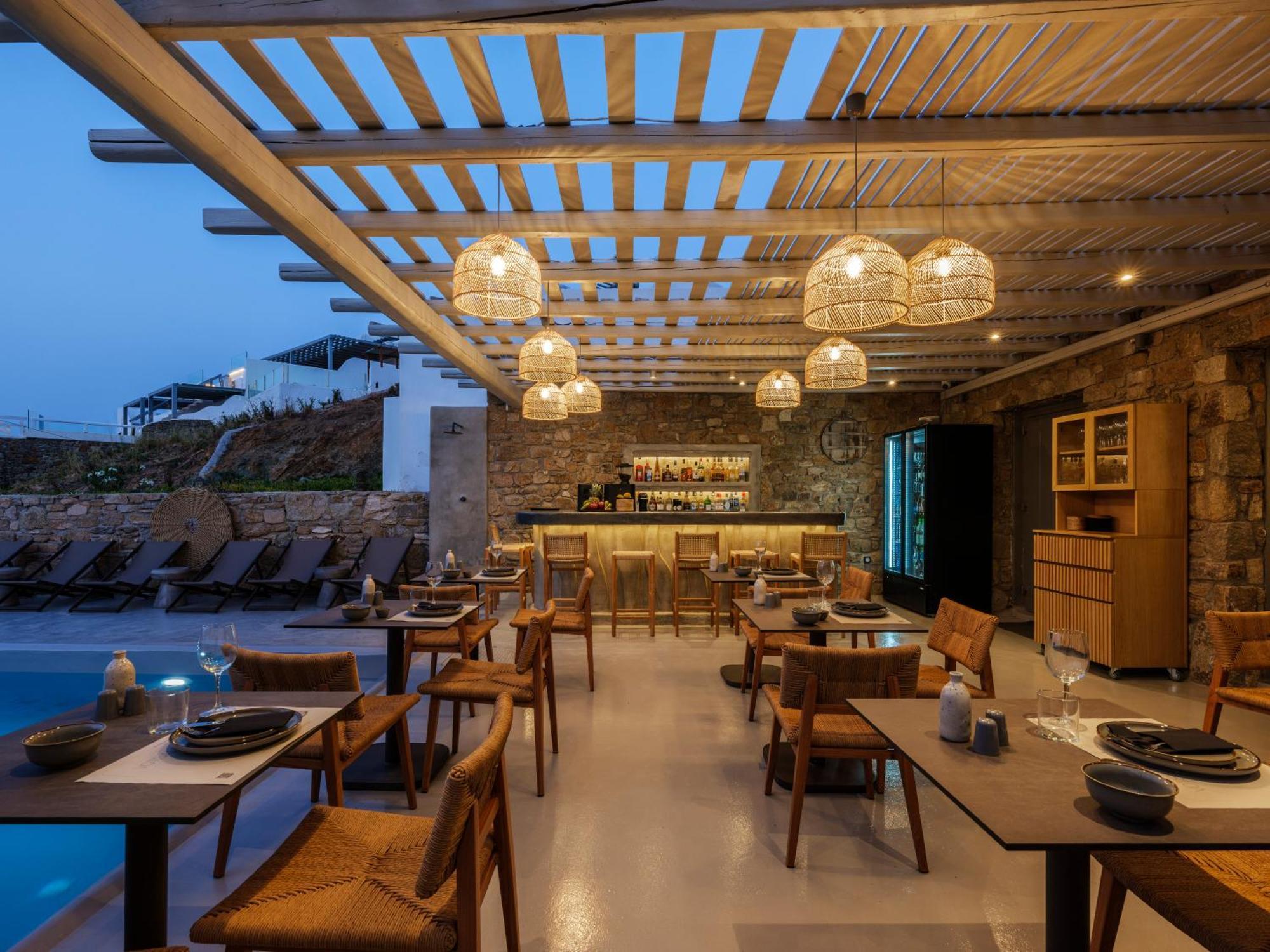 Mykonos Residence Villas & Suites Merchia Beach 外观 照片