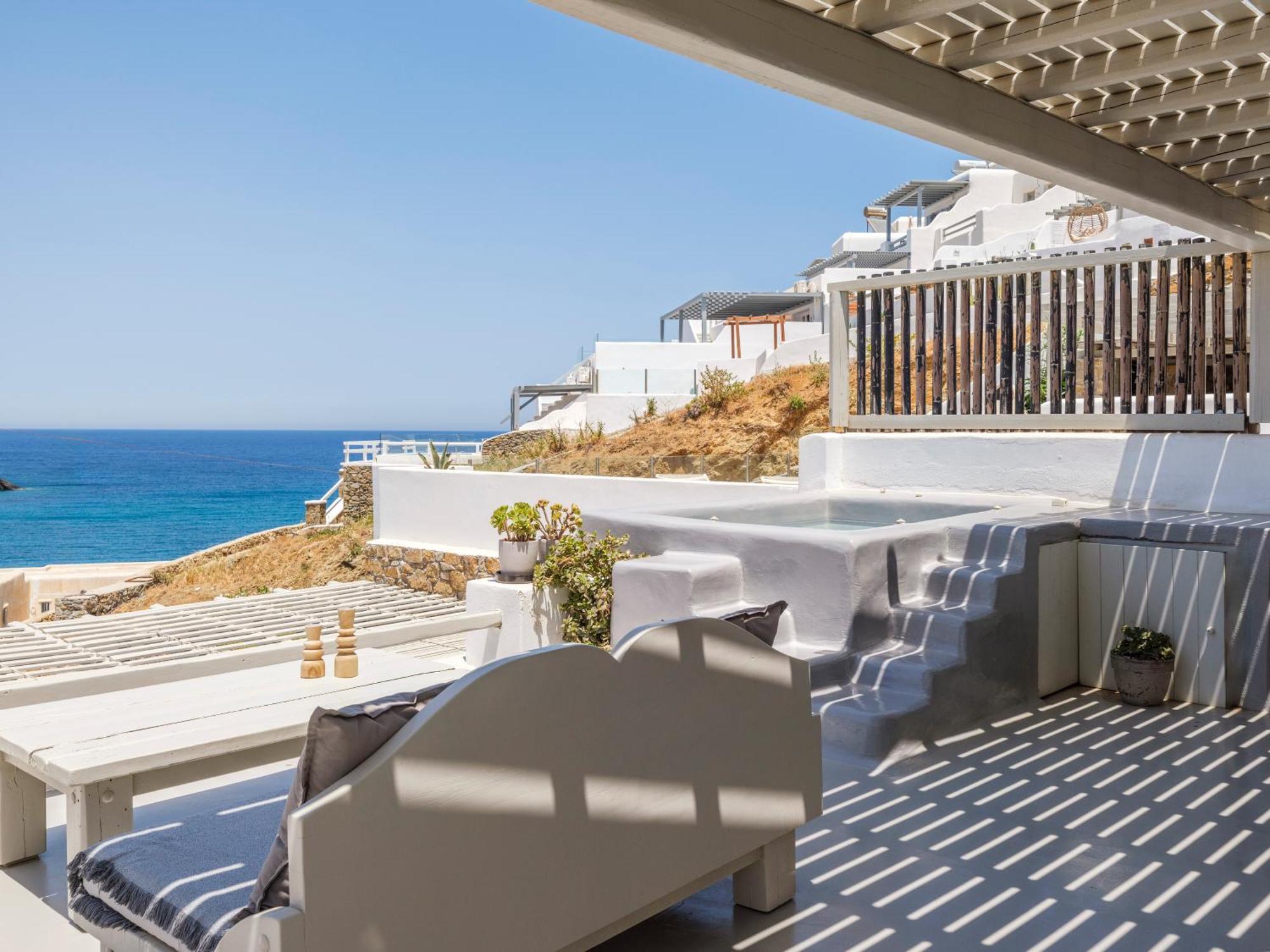 Mykonos Residence Villas & Suites Merchia Beach 外观 照片