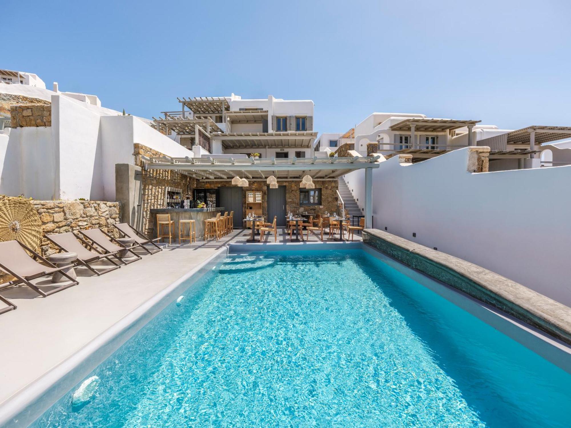 Mykonos Residence Villas & Suites Merchia Beach 外观 照片