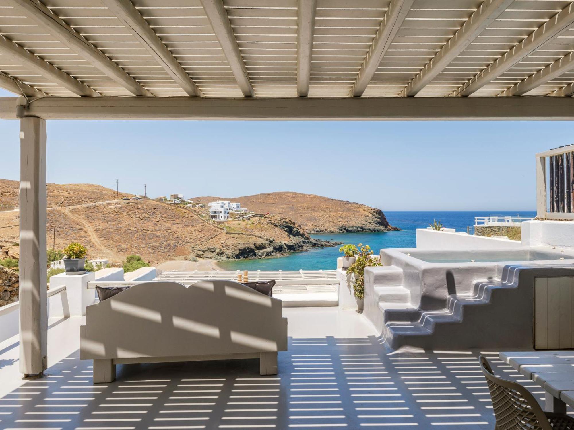 Mykonos Residence Villas & Suites Merchia Beach 外观 照片