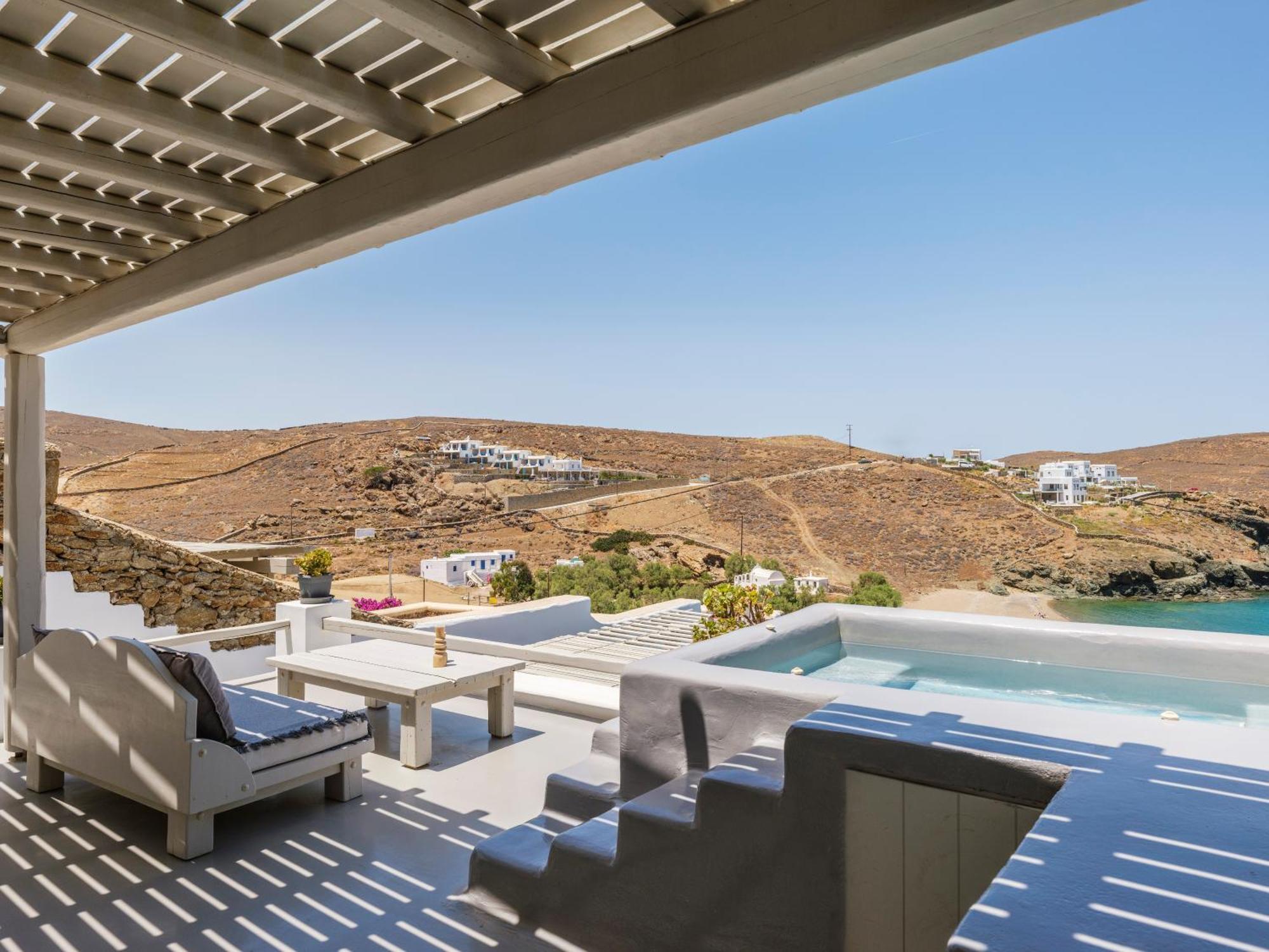 Mykonos Residence Villas & Suites Merchia Beach 外观 照片