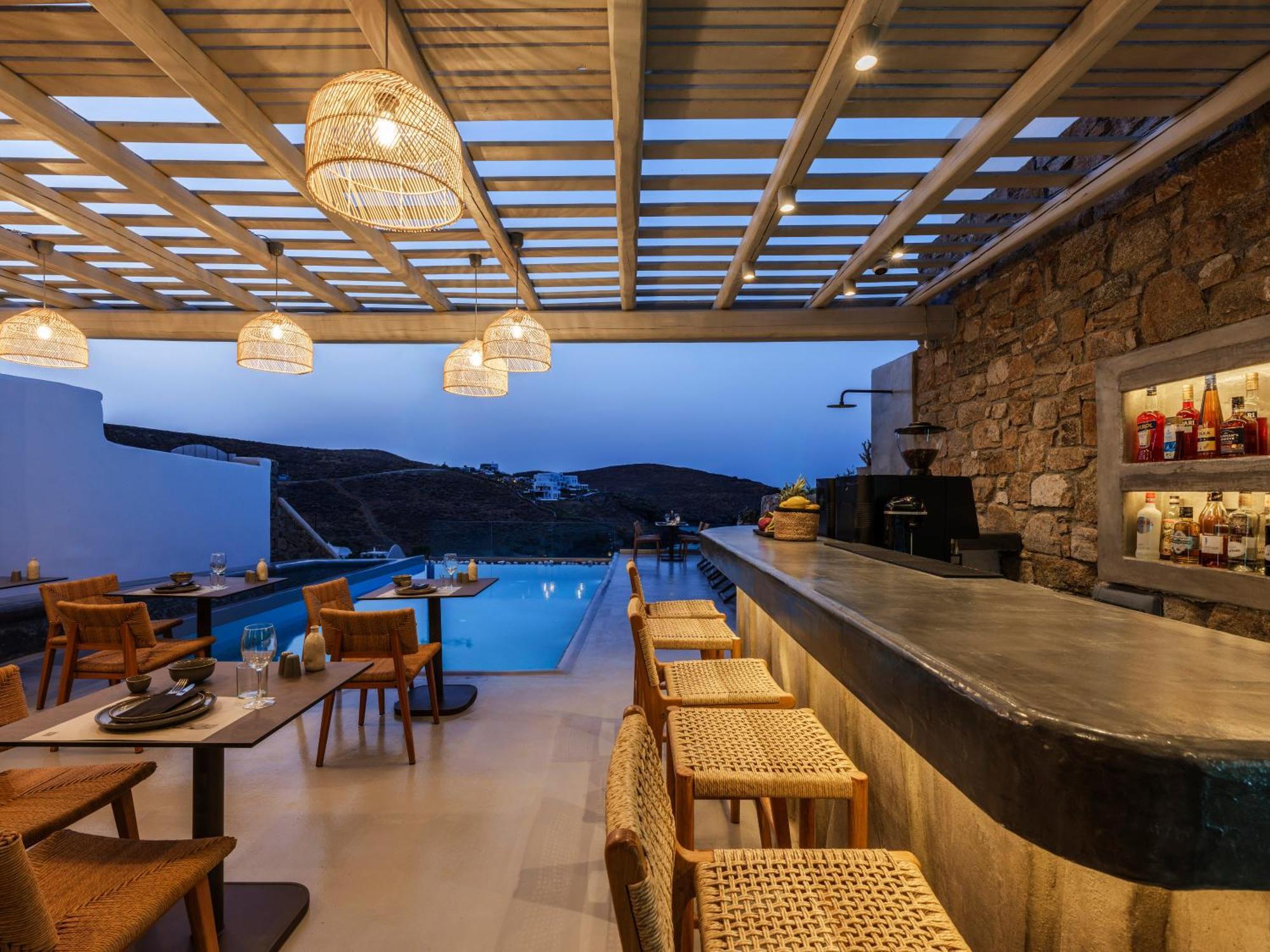 Mykonos Residence Villas & Suites Merchia Beach 外观 照片